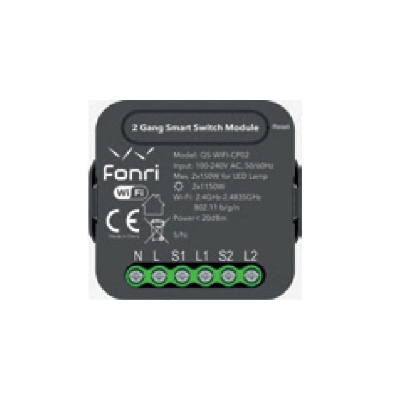 Fonri Akıllı Sıva Altı İkikli Anahtar