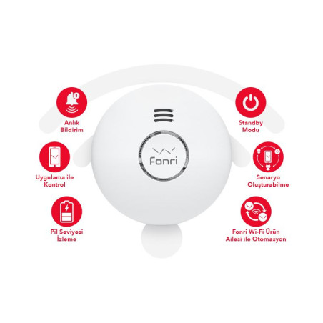 Fonri Wi-Fi Akıllı Duman Sensörü