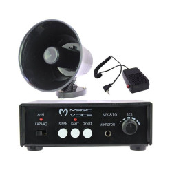MAGICVOICE MV-800 KAYIT SİREN MİNİ PAZARCI ANFİ SETİ MIKNATISLI (ANFİ+HOPARLÖR+MİKROFON)