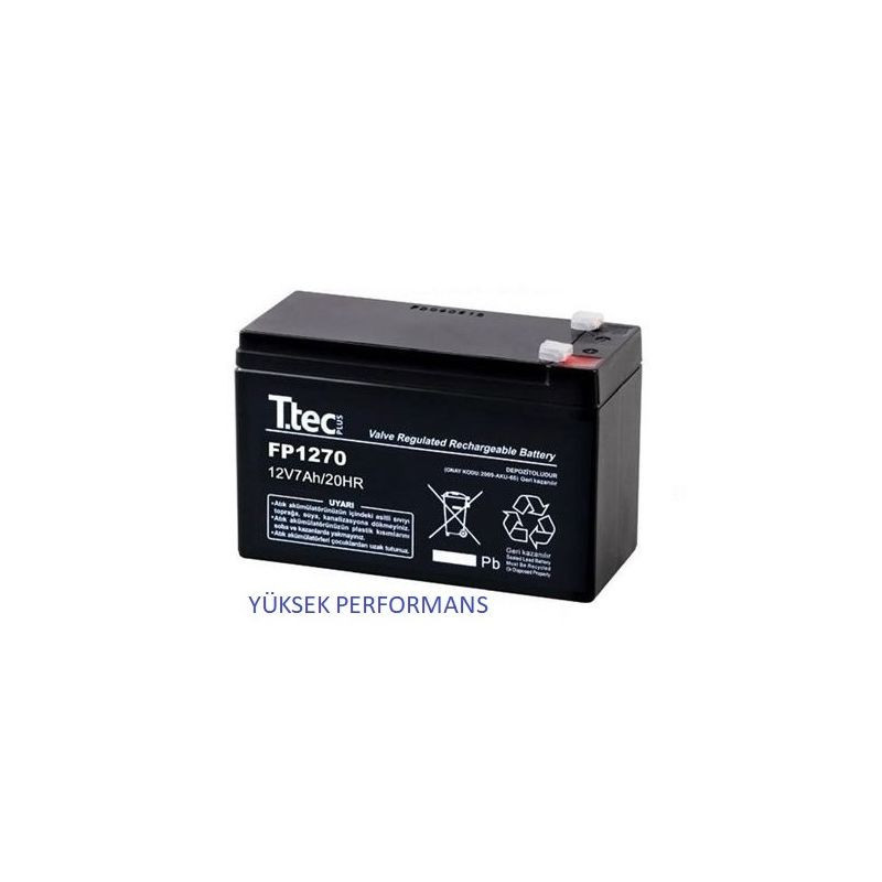 TTEC 12 Volt 7A AKÜ -12V 7 AH KURU AKÜ