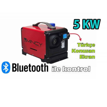 Mincy 5kw Evolation Çanta Tip Webasto 12/24/220V Bluetooth Türkçe Ekran