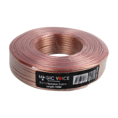 2X1.0 ŞEFFAF 100 METRE HOPARLÖR KABLOSU MAGICVOICE