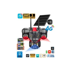 O-Kam 7070 9mp Lens 3 Kamera Ultrahd 4g Solar Gece Görüş Kişi Takip Akıllı Güvenlik Kamerası Çakarlı